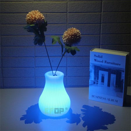 decorative vase with led